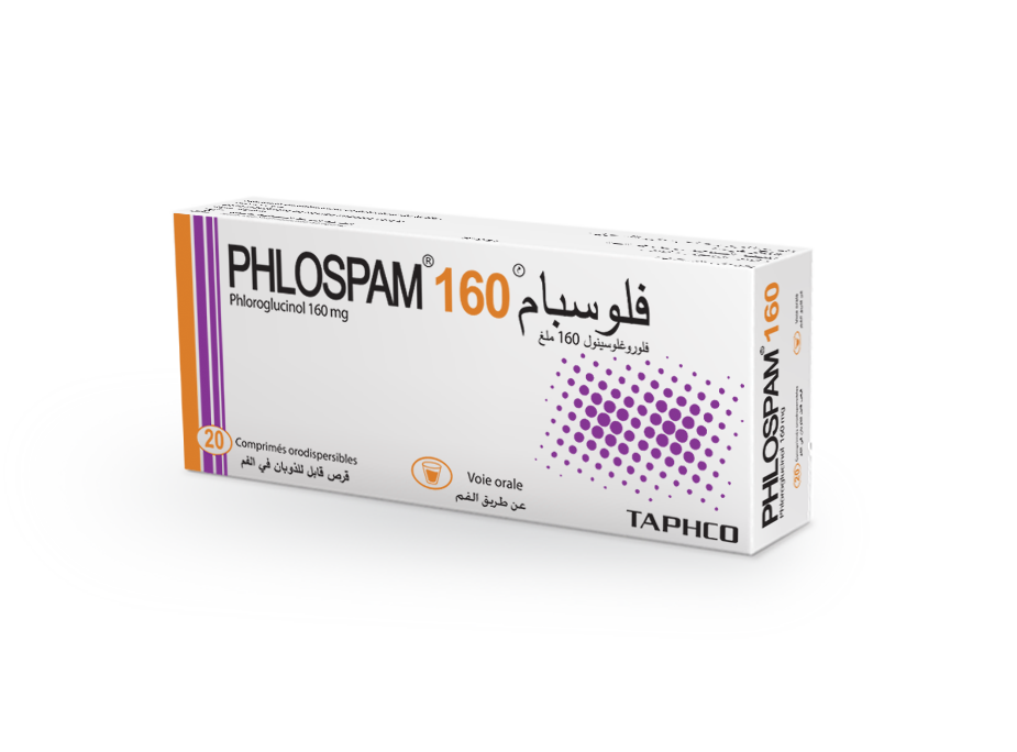PHLOSPAM 160 MG COMP ORODISPERSIBLE B/20