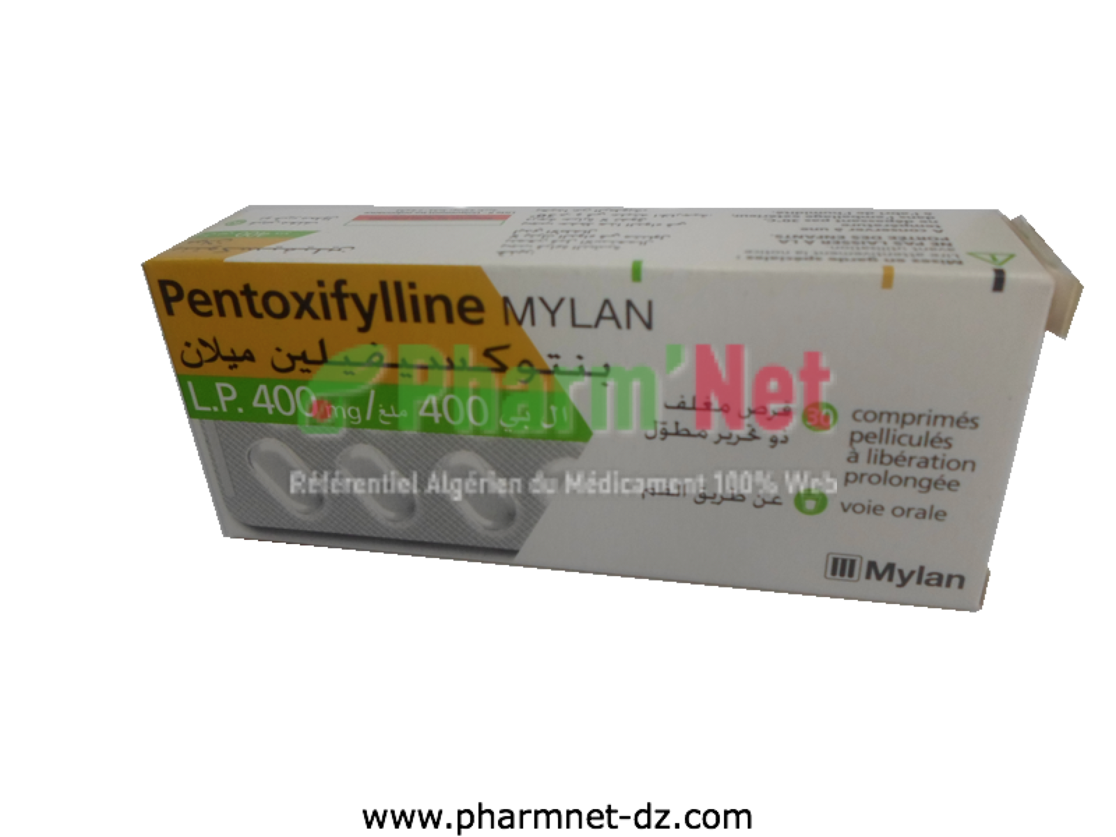 PENTOXIFYLLINE MYLAN 400MG COMP. PELLI. LP B/30