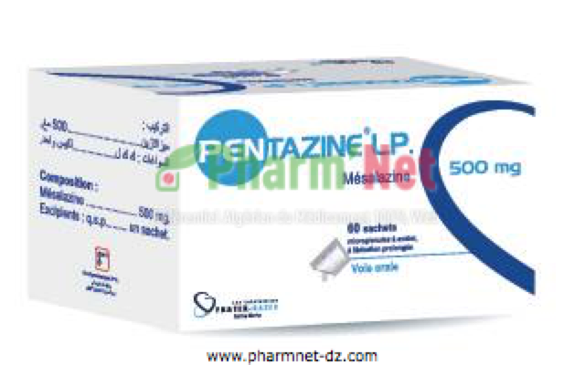PENTAZINE LP 500MG/SACHET MICRO-GRLES. LP EN SACHET-DOSE B/60 SACHETS