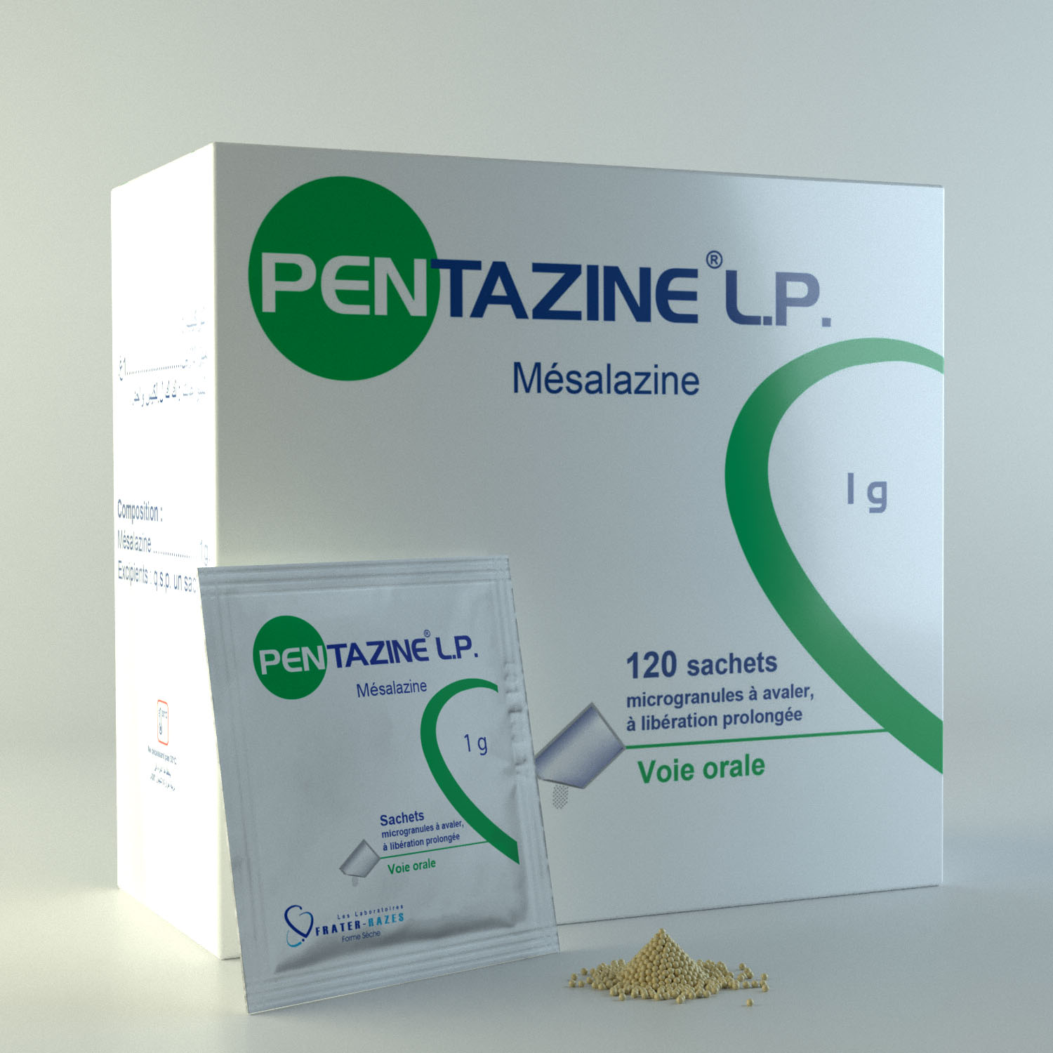 PENTAZINE LP 1G/SACH. MICROGRANULES LP EN SACHETS B/120SACH.