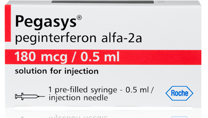 PEGASYS  180µG/0,5ML (OU 360µG/ML) SOL. INJ. SC EN SERING. PRE-REMPLIE B/01 SERINGUE DE 0,5ML