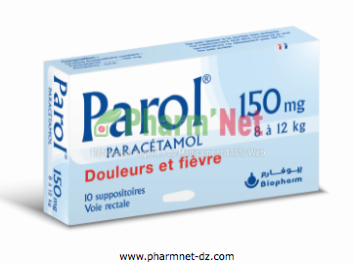 PAROL  150MG SUPPO. B/10