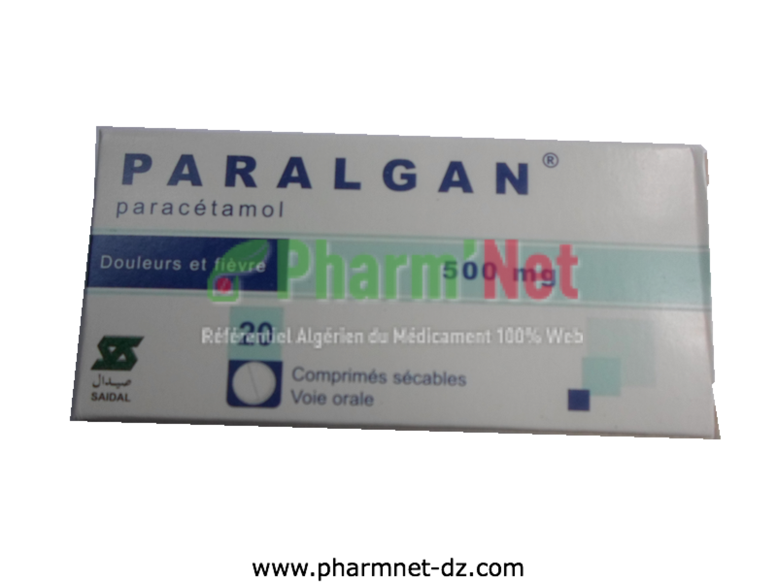PARALGAN 500MG COMP. SEC. B/20