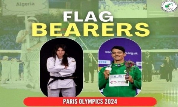 JO-2024: Amina Belkadi et Yasser Mohamed Tahar Triki porte-drapeaux de l'Algérie