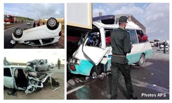 Accidents de la route: 72 morts et 322 blessés en une semaine