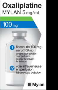OXALIPLATINE MYLAN 100MG/FL. DE PDRE. (5MG/ML DE SOL. RECONSTITUEE) PDRE. P. SOL. P. PERF. B/1FL. DE PDRE.