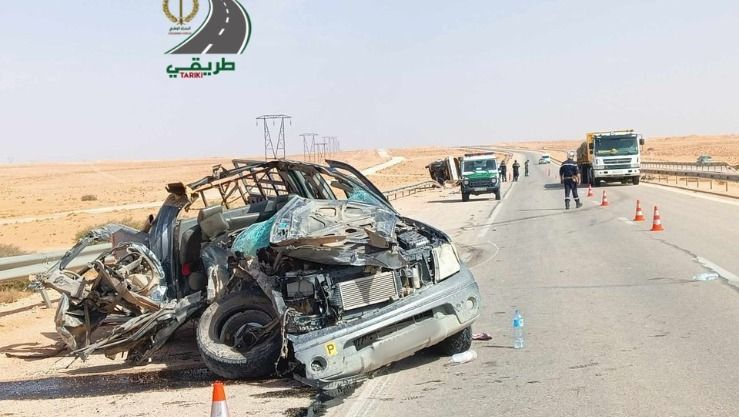 8 ضحايا في حادث مرور بالأغواط
