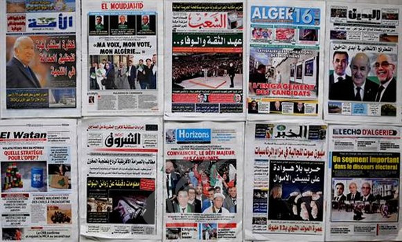 Présidentielle: La communauté algérienne établie à l'étranger, la convergence des discours de candidats, le développement locale et la jeunesse relevé par la presse nationale