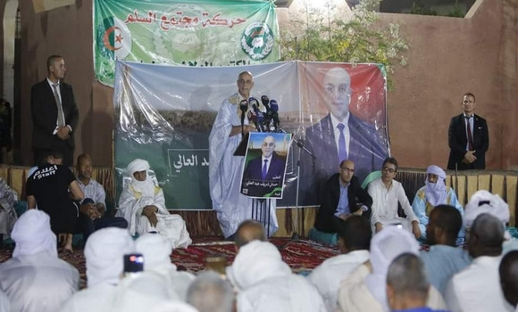 Le candidat Hassani Cherif s'engage depuis Tamanrasset à répondre aux attentes des habitants du sud