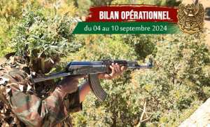 Reddition d'un terroriste et arrestation de 4 éléments de soutien aux groupes terroristes