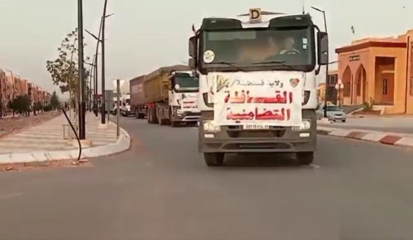 النعامة: مساعدات من عدد من ولايات الوطن لمواجهة مخلفات الفيضانات بعين الصفراء