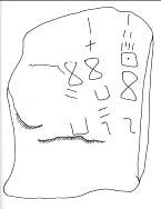 Sidi-Aïch : Stèle Lybico-berbère non figurée de Maloussa