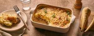 Hachis parmentier de bœuf au panais