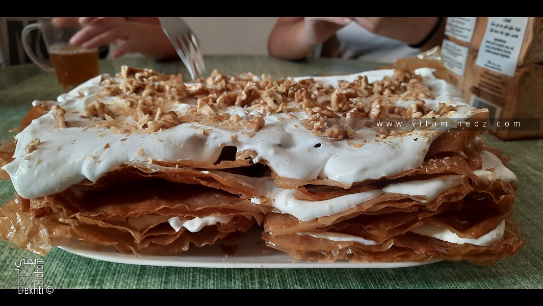 Mille feuille aux noix fait maison