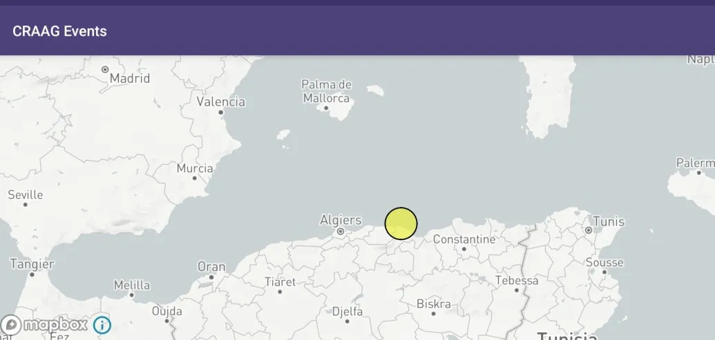 هزة أرضية بولاية تيزي وزو