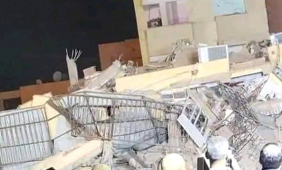 بشار: انهيار عمارة سكنية بالمنطقة العمرانية الجديدة 