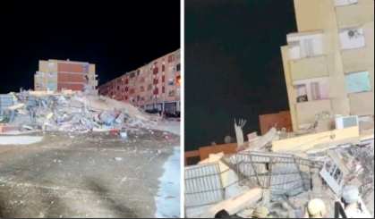 Un immeuble s'effondre dans une zone urbaine à Béchar