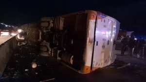إصابة 7 أشخاص في حادث إنقلاب حافلة لنقل المسافرين ببرج بوعريريج