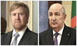 le président de la République reçoit les v'ux du roi des Pays-Bas à l'occasion du 70e anniversaire du déclenchement de la Révolution de libération