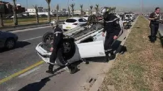 غليزان:  وفاة رضيع واصابة 7 أخرين في  إصطدام تسلسلي بين 4 سيارات وشاحنة بالحمادنة