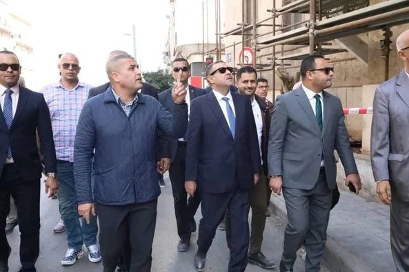 والي وهران يعاين وتيرة أشغال إعادة تهيئة مقر بلدية وهران القديم و مسجد عبد الله بن سلام