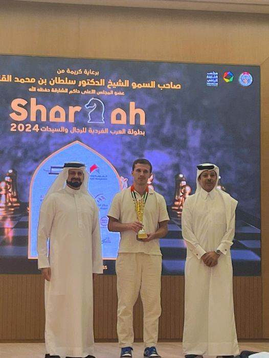 ♟️L'Algérien Bilal Belhassan remporte sa couronne mondiale au Championnat arabe d'échecs 2024 à Sharjah♟️