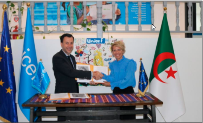 L'Unicef et la délégation de l'Union européenne en Algérie signent un accord de partenariat stratégique 