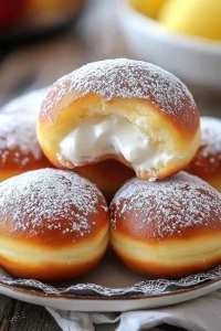 Bombeletti : Donuts italiens fourrés à la crème ✨🍩