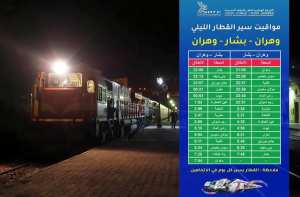 مواقيت سير القطارات على خط ( #وهران – #بشار – #وهران)