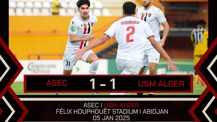 اتحاد العاصمة يعود بتعادل ثمين من أبيدجان