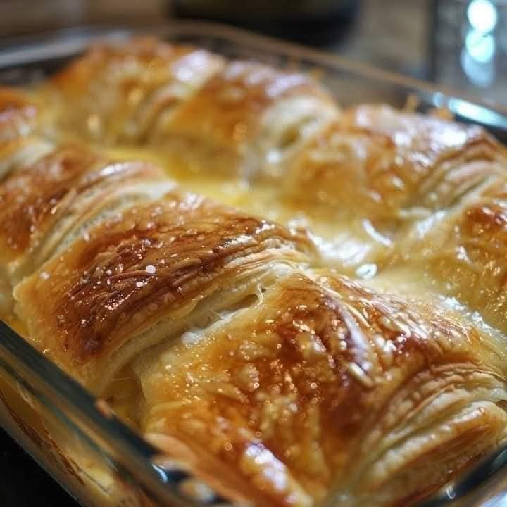 Pâte phyllo sucrée sans sirop au fromage frais et à la cannelle