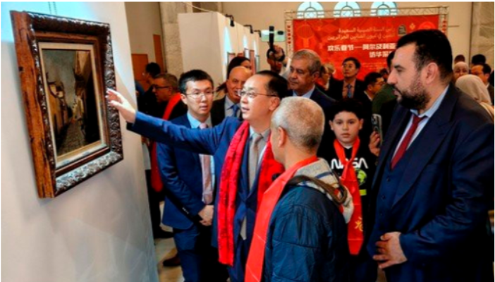 Exposition d'oeuvres de plasticiens algériens  à Alger sur la Chine
