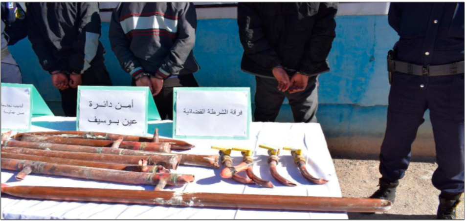 Arrestation d'une bande spécialisée dans le vol de tuyaux en cuivre