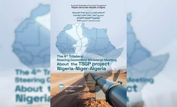 Gazoduc transsaharien: l'Algérie abritera mardi la 4e réunion ministérielle du comité de pilotage