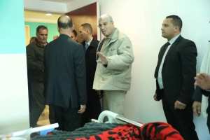 والي وهران في زيارة إلى مستشفى الدكتور بلاسكة محمد بحي النجمة