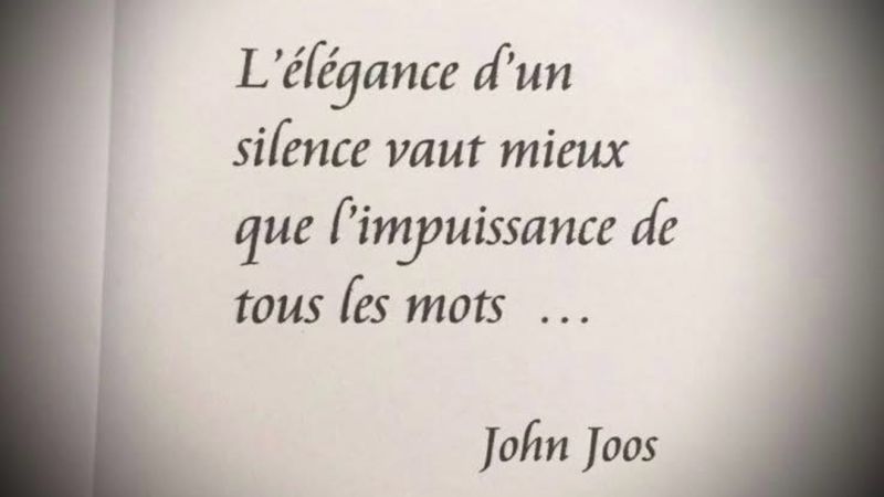 Parfois, le silence en dit bien plus que les mots…