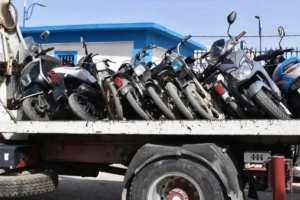 مستغانم  وضع 158 دراجة نارية بالمحشر