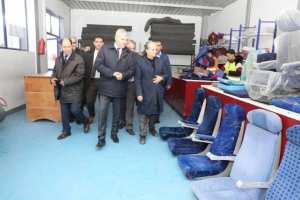 والي سيدي بلعباس يعاين الخط المكهرب للسكة الحديدية : واد تليلات– بلعباس- تلمسان