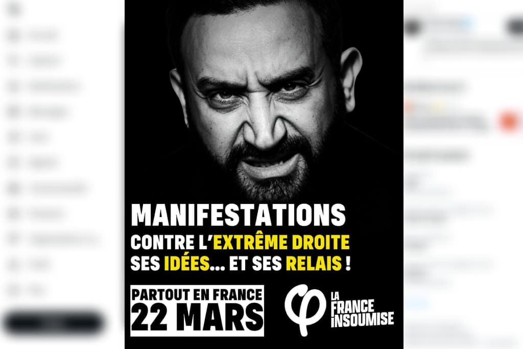 Polémique autour d’une affiche de LFI : accusations d’antisémitisme et retrait du visuel de Cyril Hanouna