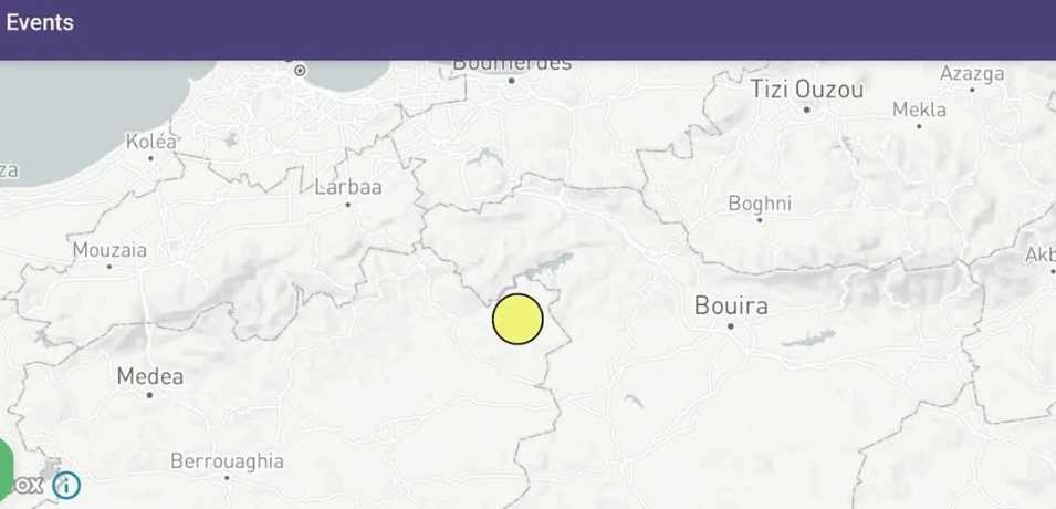 هزة أرضية بشدة 3 درجات على سلم ريشتر بالمدية