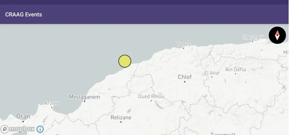 هزة أرضية بشدة 3.9 درجات على سلم ريشتر بمستغانم