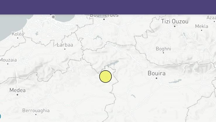 هزة أرضية جديدة تضرب ولاية المدية