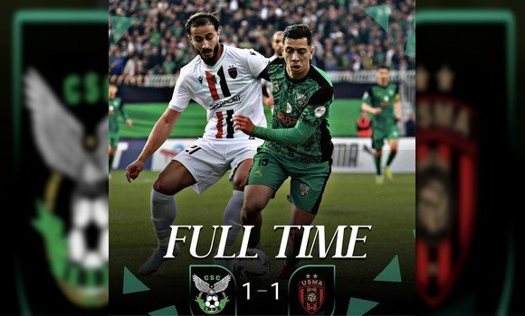 كأس الكونفدرالية الإفريقية: تعادل شباب قسنطينة واتحاد الجزائر (1-1)