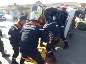 المدية: إصابة 14 شخصا بجروح إثر إنقلاب حافلة بالسواقي