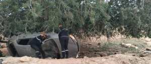 سعيدة: إصابة ثلاثيني في حادث انحراف و انقلاب سيارة بأولاد براهيم