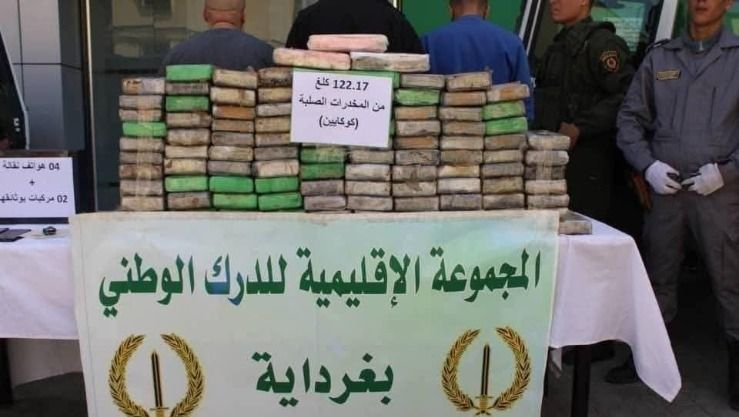 غرداية : تفكيك شبكة إجرامية وحجز أكثر من 121 كلغ من الكوكايين ببريان