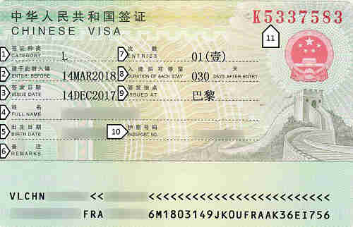 Conditions de visa touristique pour un Algérien voyageant en Chine