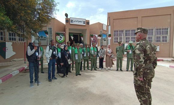باتنة: زيارة موجهة لفائدة ممثلي وسائل الإعلام الوطنية للمركز الأول للتدريب للفرقة الأولى المدرعة ببريكة
