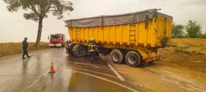 سعيدة: تسجيل حادثي مرور خطيرين ببلديتي ذوي تابث وأولاد إبراهيم بسبب التقلبات الجوية