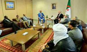 Chaib reçoit une délégation du Groupe d'amitié parlementaire Mauritanie-Algérie